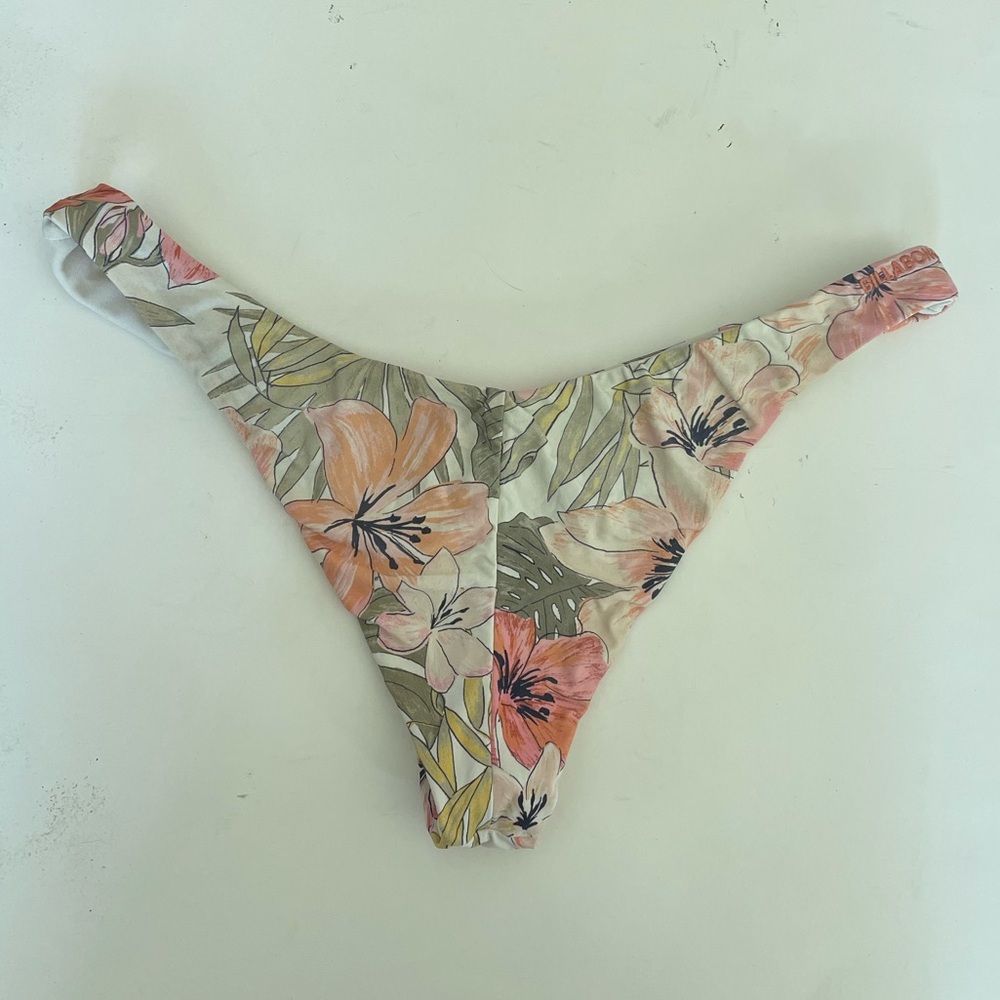 Billabong Floral Bikini Bottom - Pink and Green